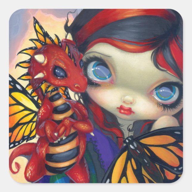 Carré Sticker "Darling Dragonling III" (Devant)