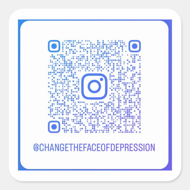 Carré Sticker de code CTFOD Instagram QR (Devant)