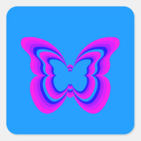 Sticker de collection de papillons enchantés