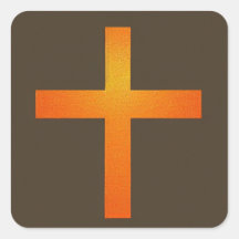 Sticker de croix orange