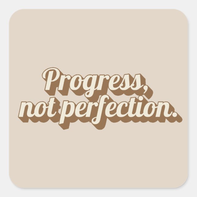 Carré Sticker de devis motivationnel (Devant)