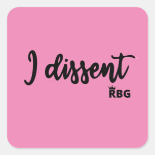 Carré Sticker de dissidence RBG I