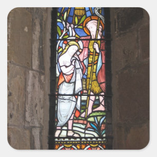 Carré Sticker de fenêtre religieuse en verre tendu