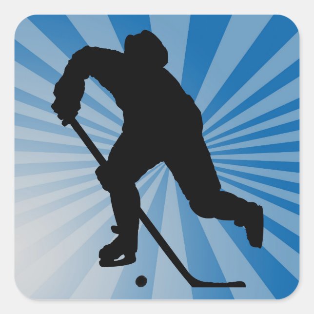 Carré Sticker de hockey (Devant)