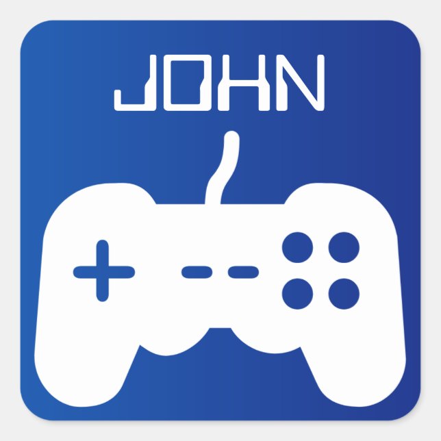 Carré Sticker de jeu personnalisable (Devant)