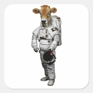 Carré Sticker de Kuh Astronaut
