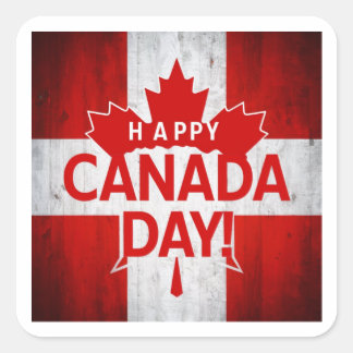 Carré Sticker de la fête du Canada