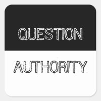 Sticker de l'autorité des questions