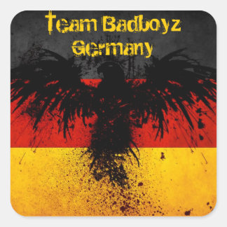 Carré Sticker de l'équipe Badboyz Allemagne