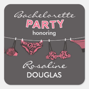 Carré Sticker de lingerie de la partie de bachelorette