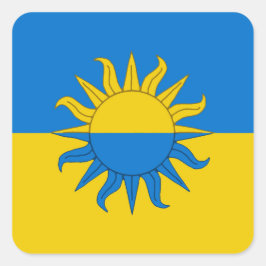 Carré Sticker de l'insigne de populace SCA Atenveldt