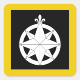 Carré Sticker de l'insigne de populace SCA Northshield