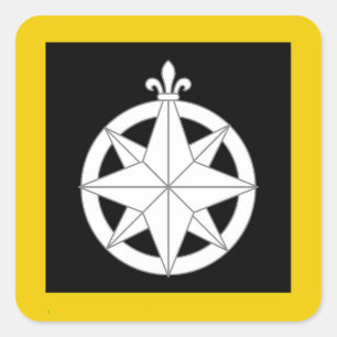 Carré Sticker de l'insigne de populace SCA Northshield