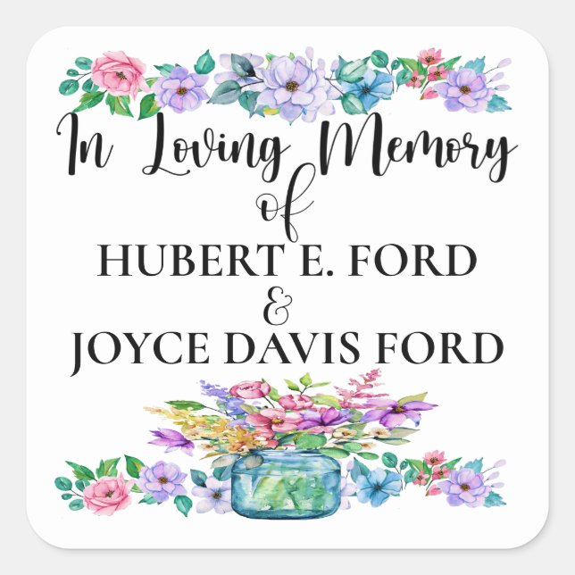 Carré Sticker de Memoriam (Devant)