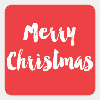 Carré Sticker de Noël classique