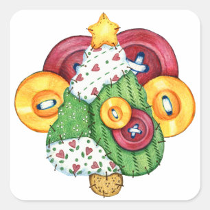 Carré Sticker de Noël - SRF