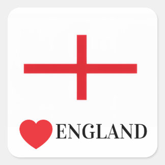 Carré Sticker de protestation Love England