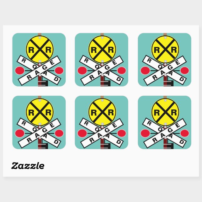 CARRÉ STICKER DE RAGE ROUTIER (Feuille)