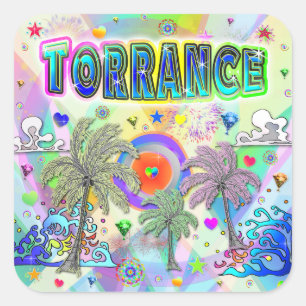 Carré Sticker de rêve profond Torrance