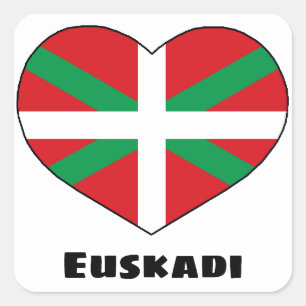 Carré Sticker de style basque Love