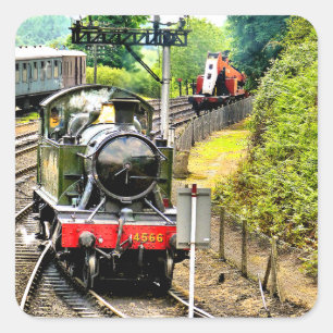 Carré Sticker DE TRAIN À VAPEUR