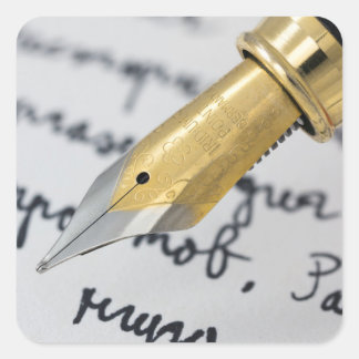 Carré Sticker d'écriture de composition