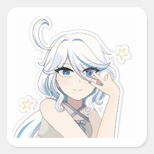 Carré Sticker d'impact Furina Genshin