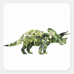 Carré Sticker Dino Mood, Dinosaur Art