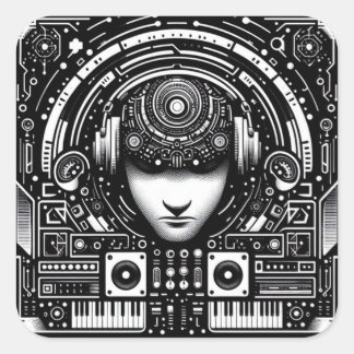 Carré Sticker DJ