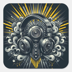 Carré Sticker DJ