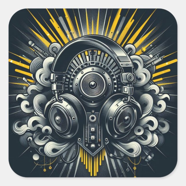 Carré Sticker DJ (Devant)
