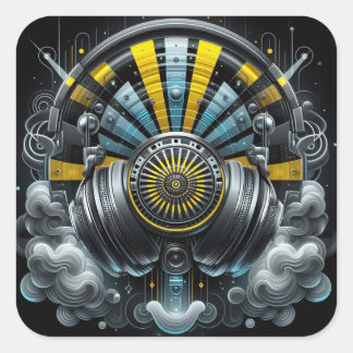 Carré Sticker DJ
