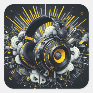 Carré Sticker DJ