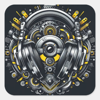 Carré Sticker DJ