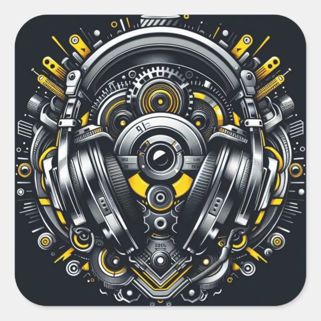 Carré Sticker DJ (Devant)