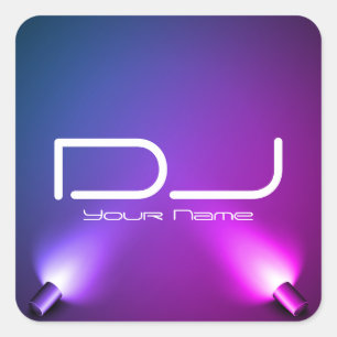 Carré Sticker DJ classique