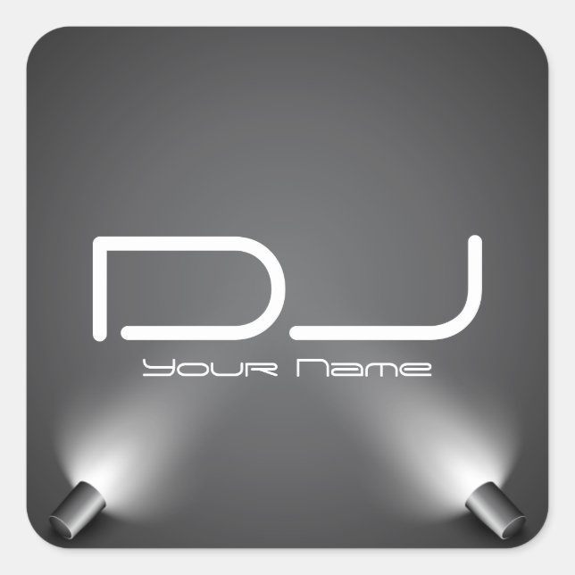 Carré Sticker DJ Classy (Devant)