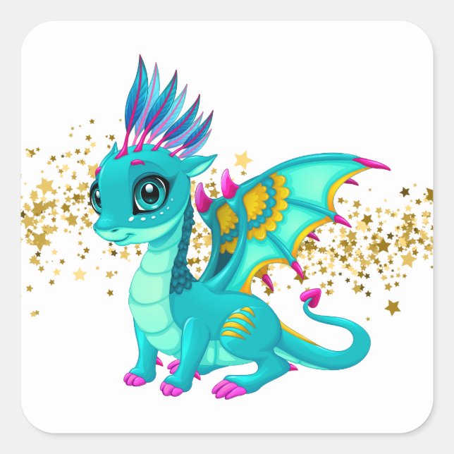 Carré Sticker Dragon (Devant)