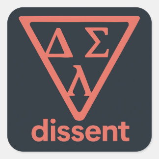 Carré Sticker DSL de dissidence dégradante