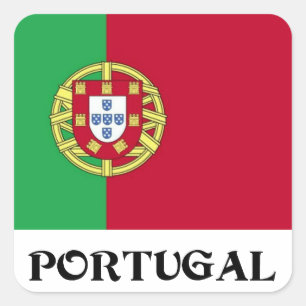 Carré Sticker du drapeau du Portugal