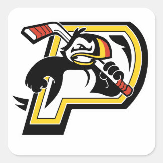 Carré Sticker du logo du club de hockey Puffins