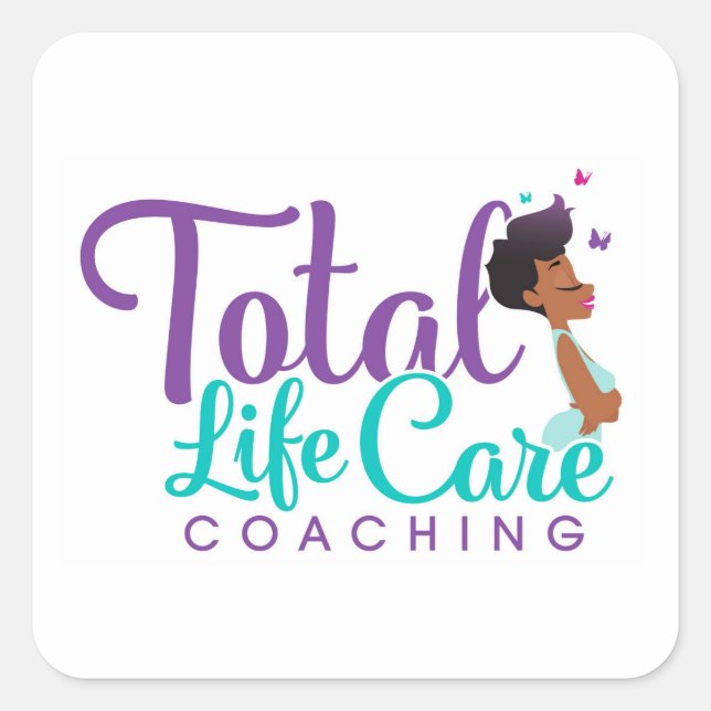 Carré Sticker du logo Total Life Care (Devant)