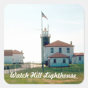 Carré Sticker du phare de Watch Hill