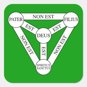 Carré Sticker du Scutum Fidei/Bouclier de la Trinité