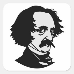 Carré Sticker Edgar Allan Poe