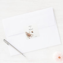 Sticker élégant pour phoque Mariage et abeille