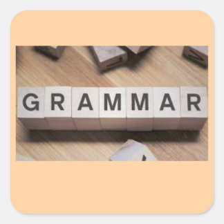 Carré Sticker en tuiles de grammaire