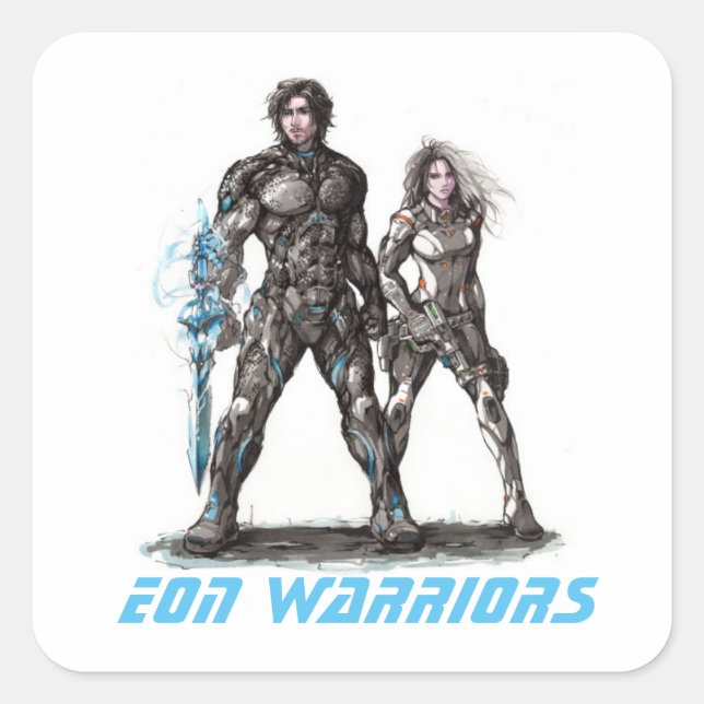 Carré Sticker Eon Warriors (Devant)