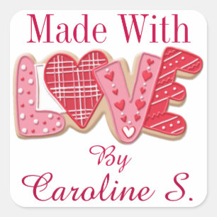 Carré Sticker Fabriqué avec amour - SRF
