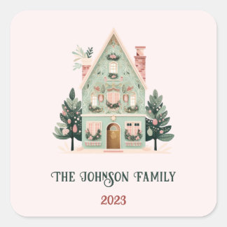 Carré Sticker Festif personnalisé